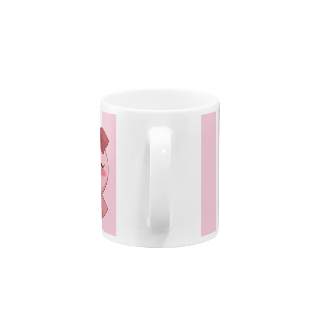 パールちゃん【公式】のおむすびしょくどう パールちゃん A Mug :handle