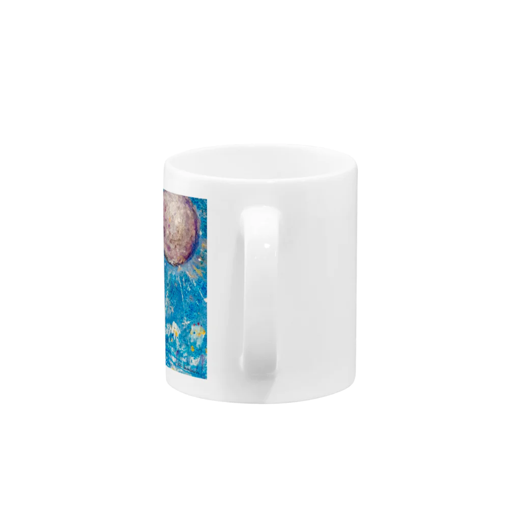 太陽drops -立華 圭グッズショップ-の月の街 Mug :handle