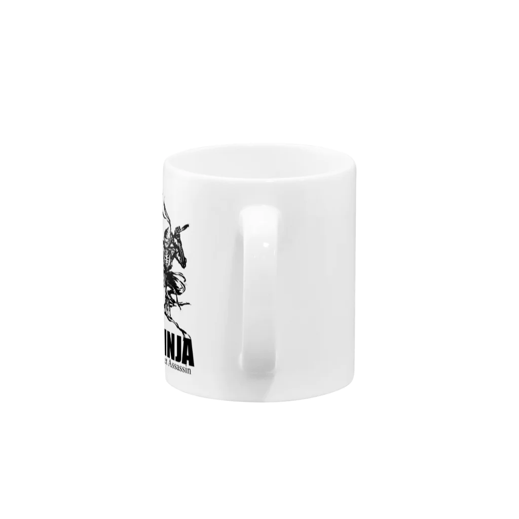 NINJA WARSのガイコツ忍者くん Mug :handle