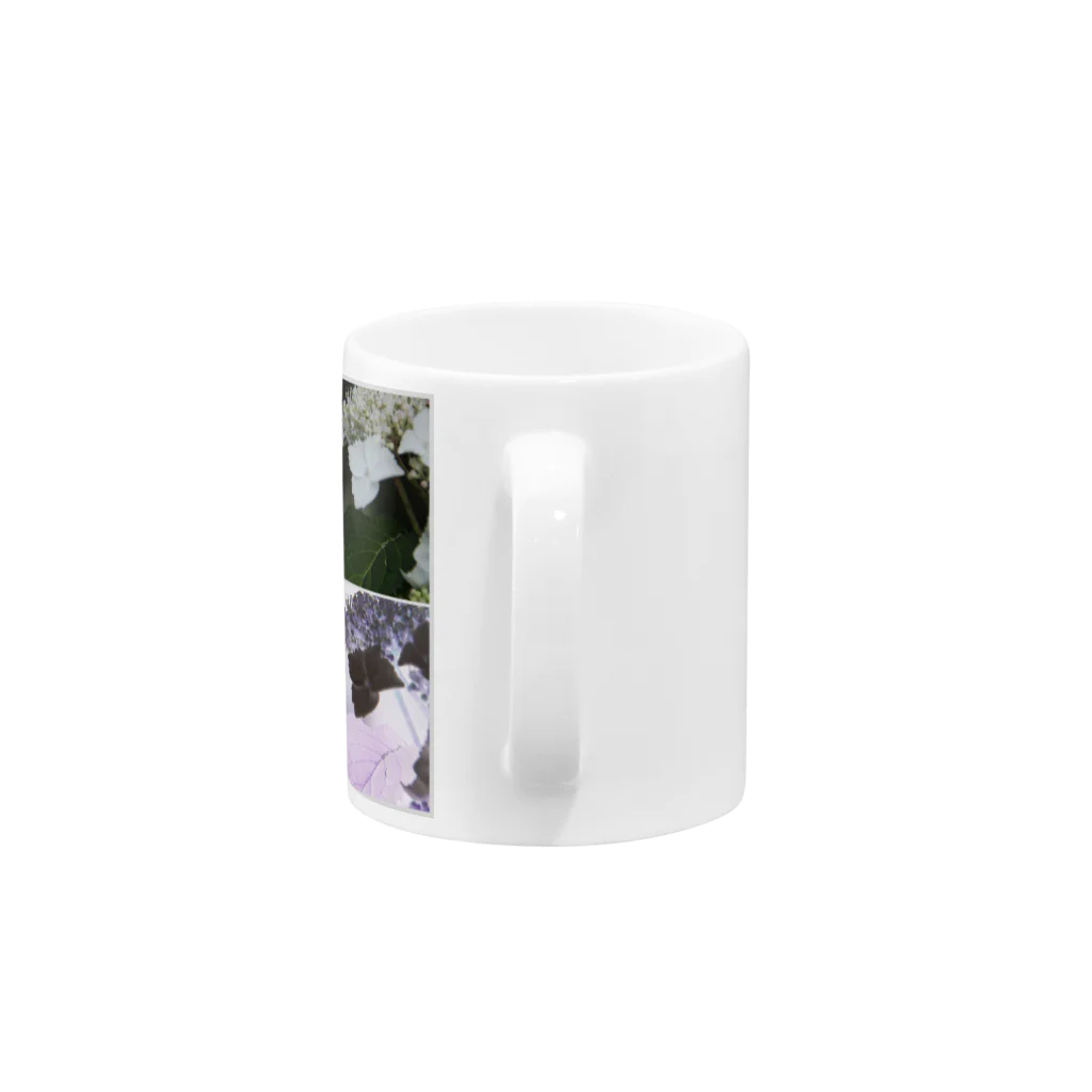 蛍石のhydrangeas Mug :handle