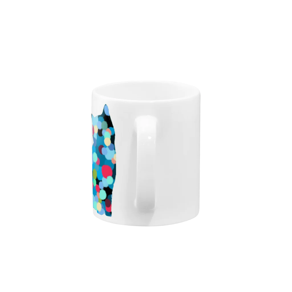 WAMI ARTの夏の水玉 Mug :handle