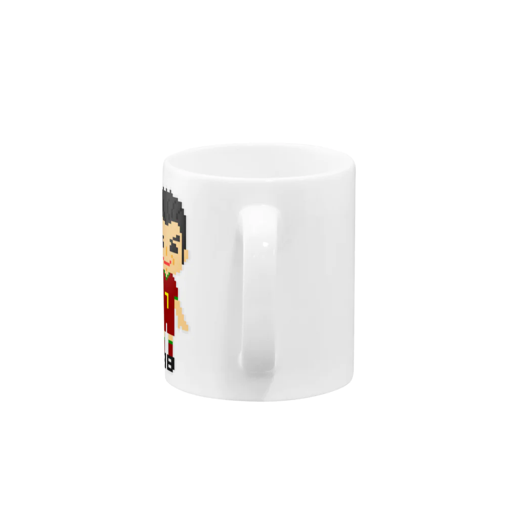 みっちの[ドット絵] サッカー選手 Vol.005 Mug :handle