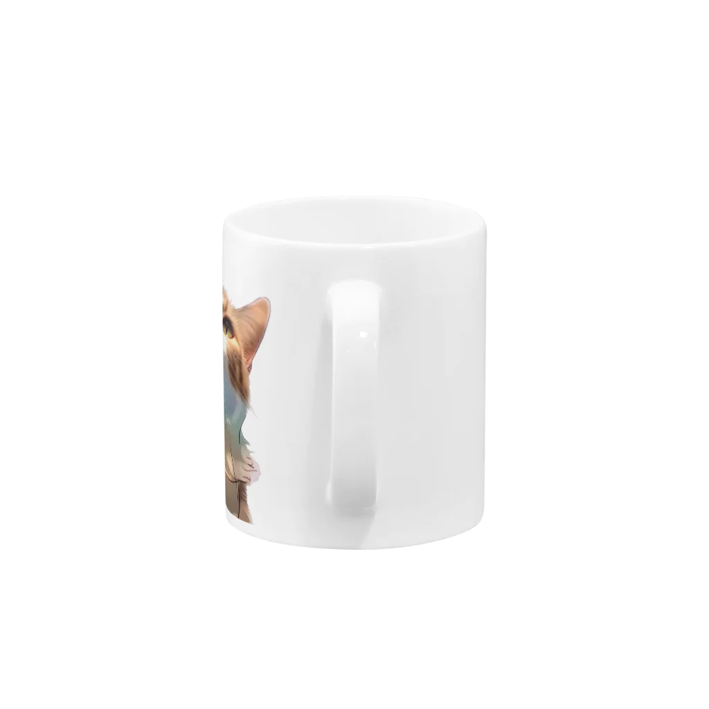 うみねこ（UMI）のうみねこ　見上げるキャリコ Mug :handle