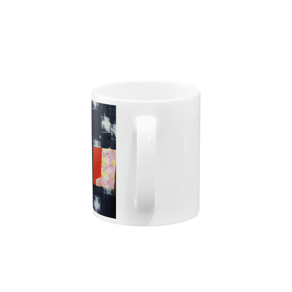 inakaen  いなか園の古布のかけら『ちっくたっく』 Mug :handle