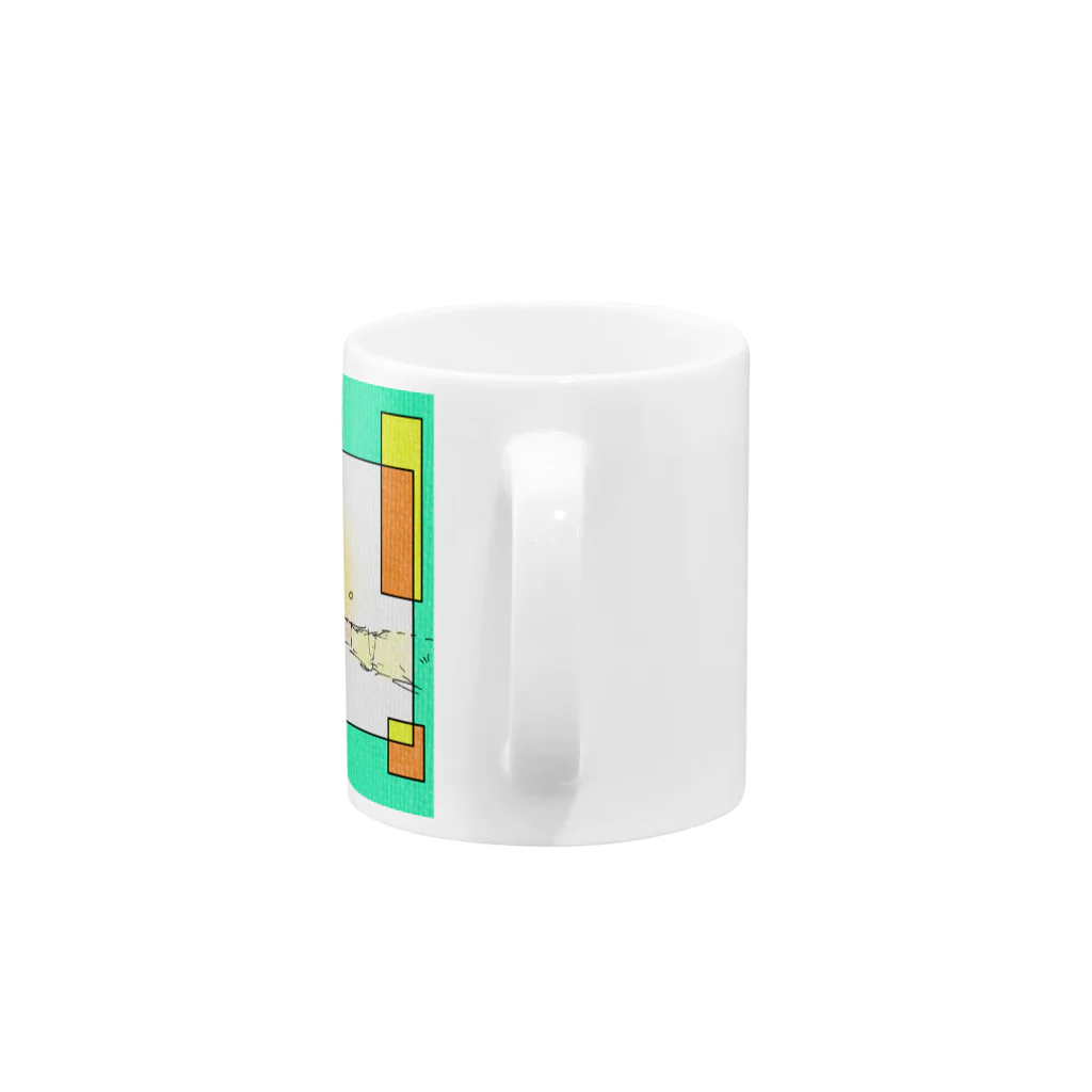 みつまめこshopのぬくもり Mug :handle