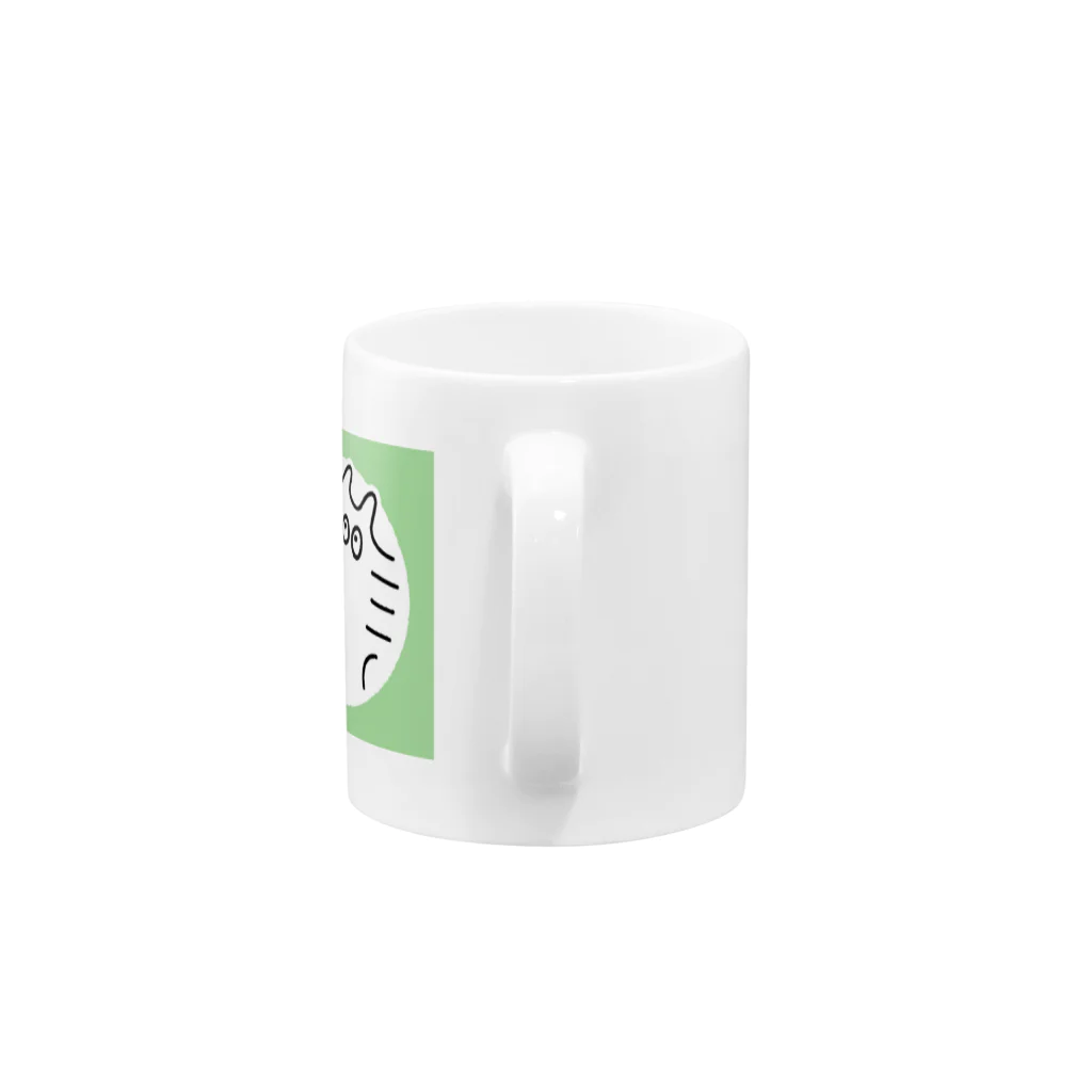 七転びおやきのグリーン背景umaくん Mug :handle