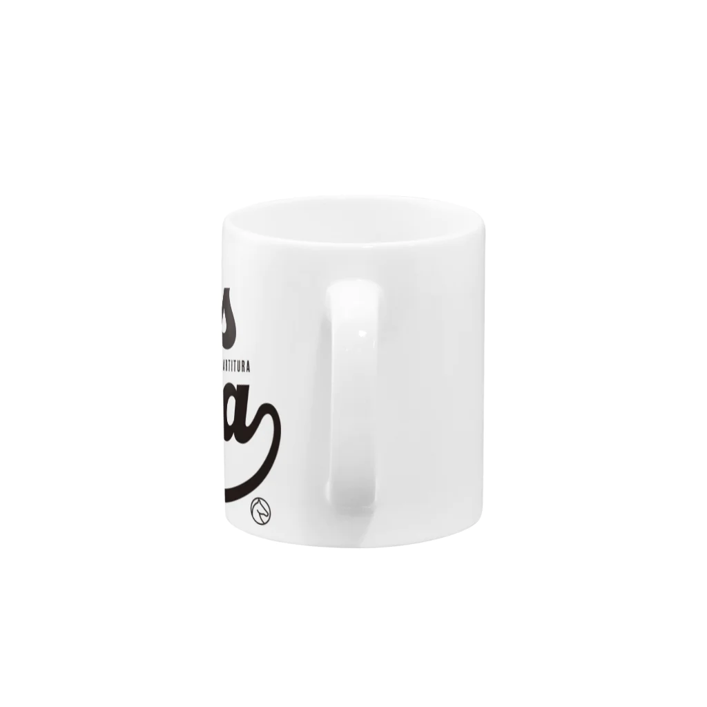 競馬おしゃれグッズ製作所のタスティエーラ（タイポグラフィBLACK） Mug :handle
