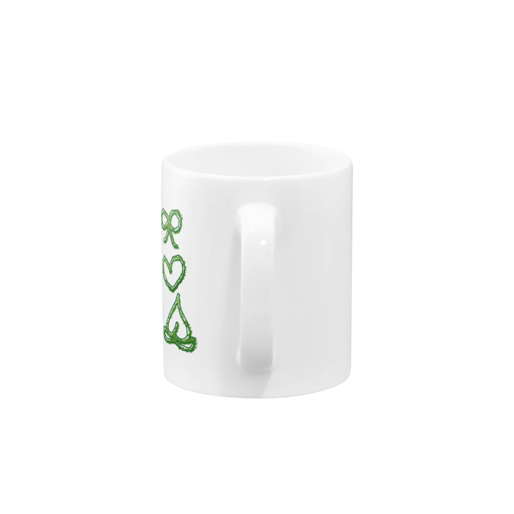 Matcha Junkie Sisters' MomのMatcha Jukie Sisters Mug :handle