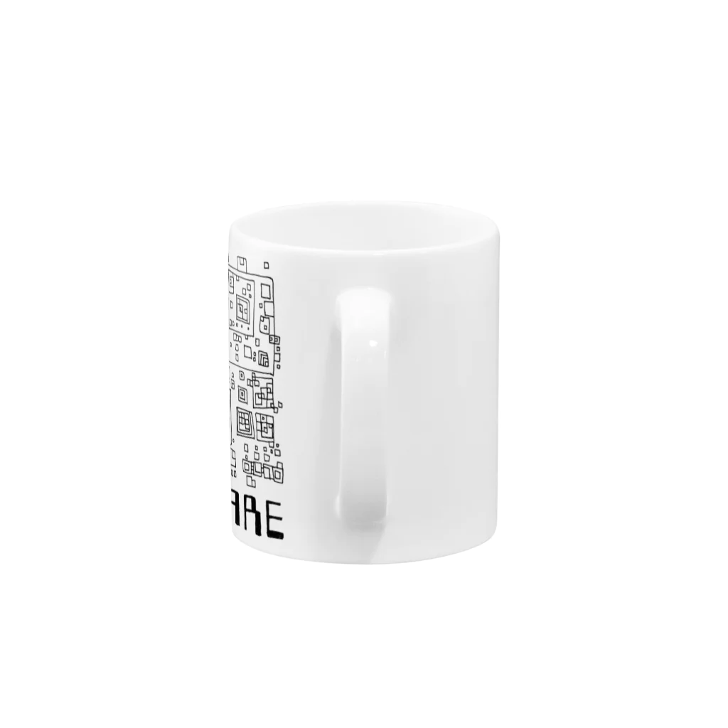 地球マルヲのSQUQRE Mug :handle