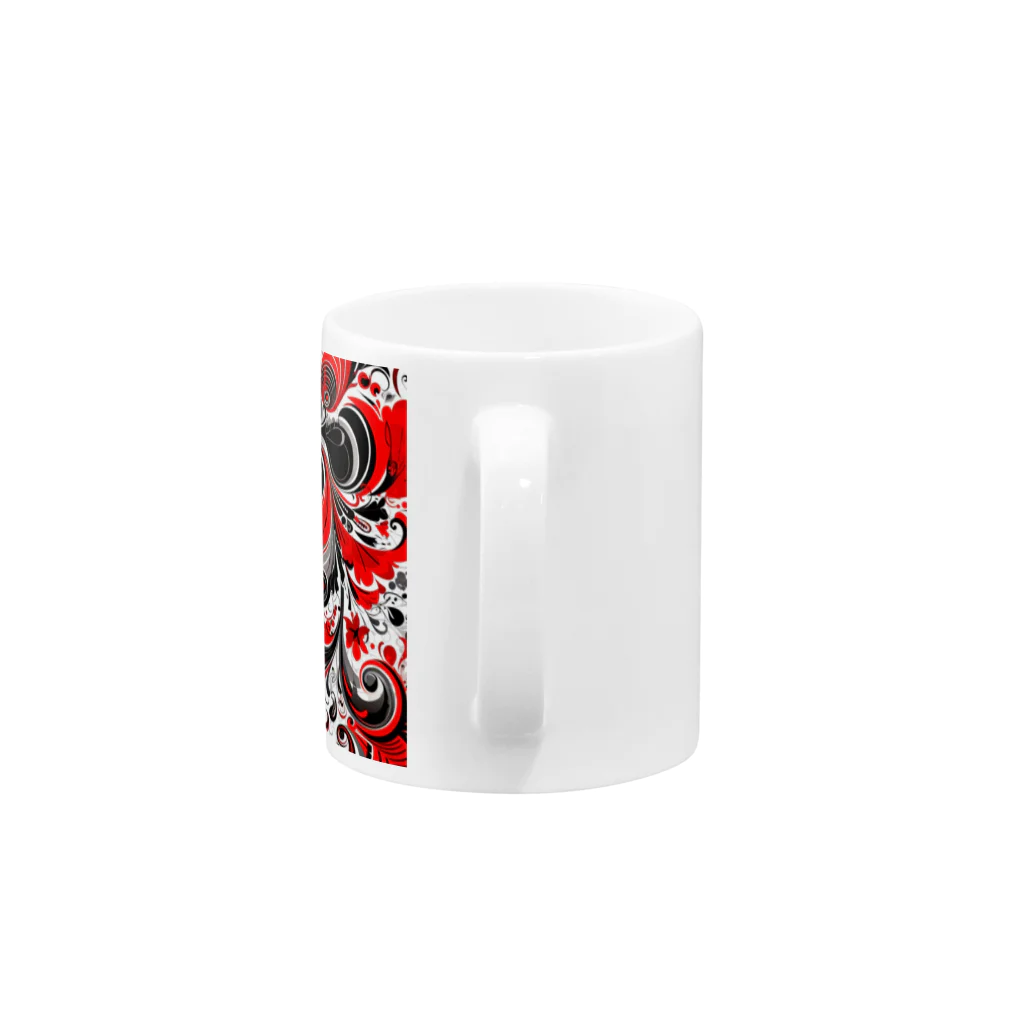 AliceDesignLab.のRed&Black Mug :handle