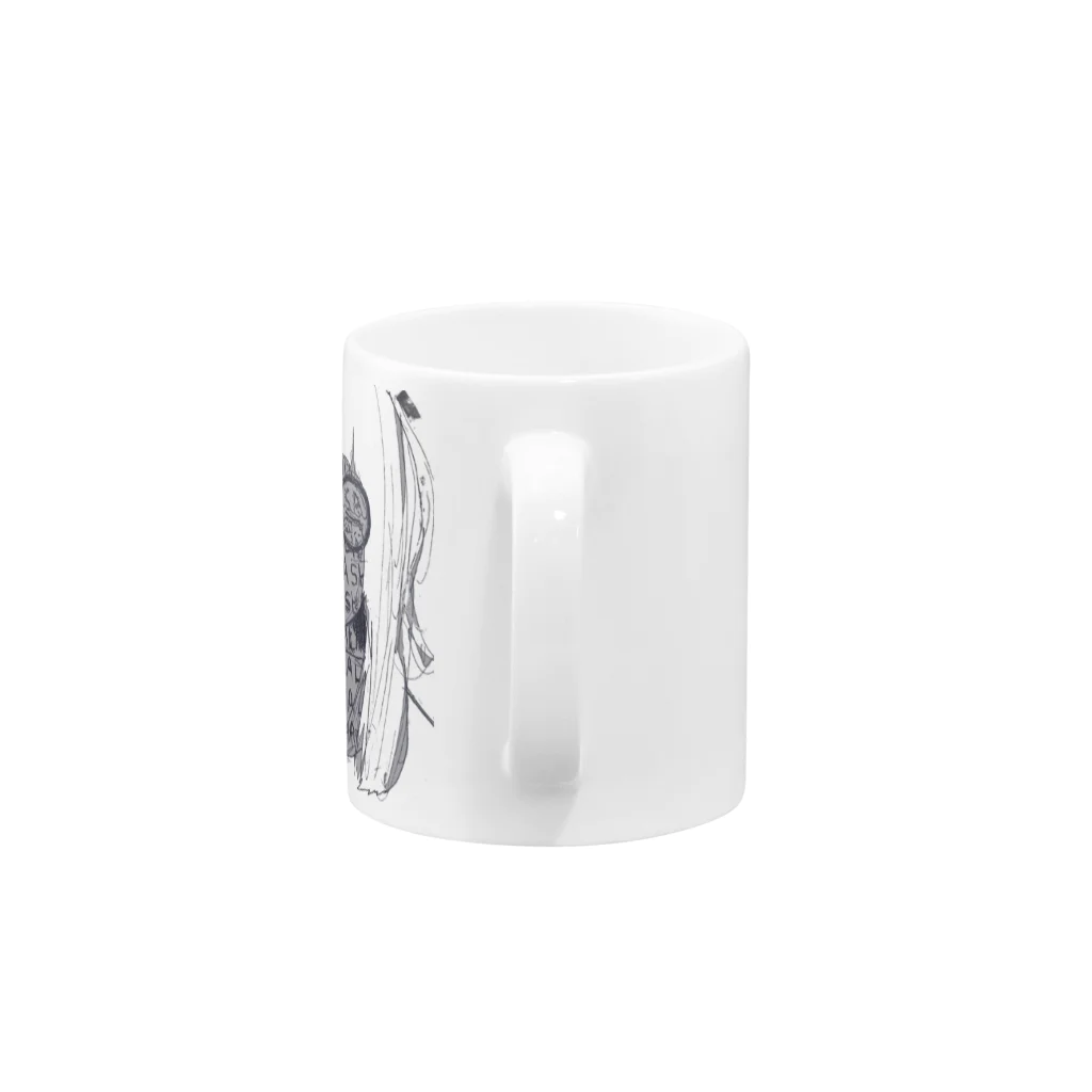 HAIDY's SHOPの悲しみを貯める眼鏡 Mug :handle