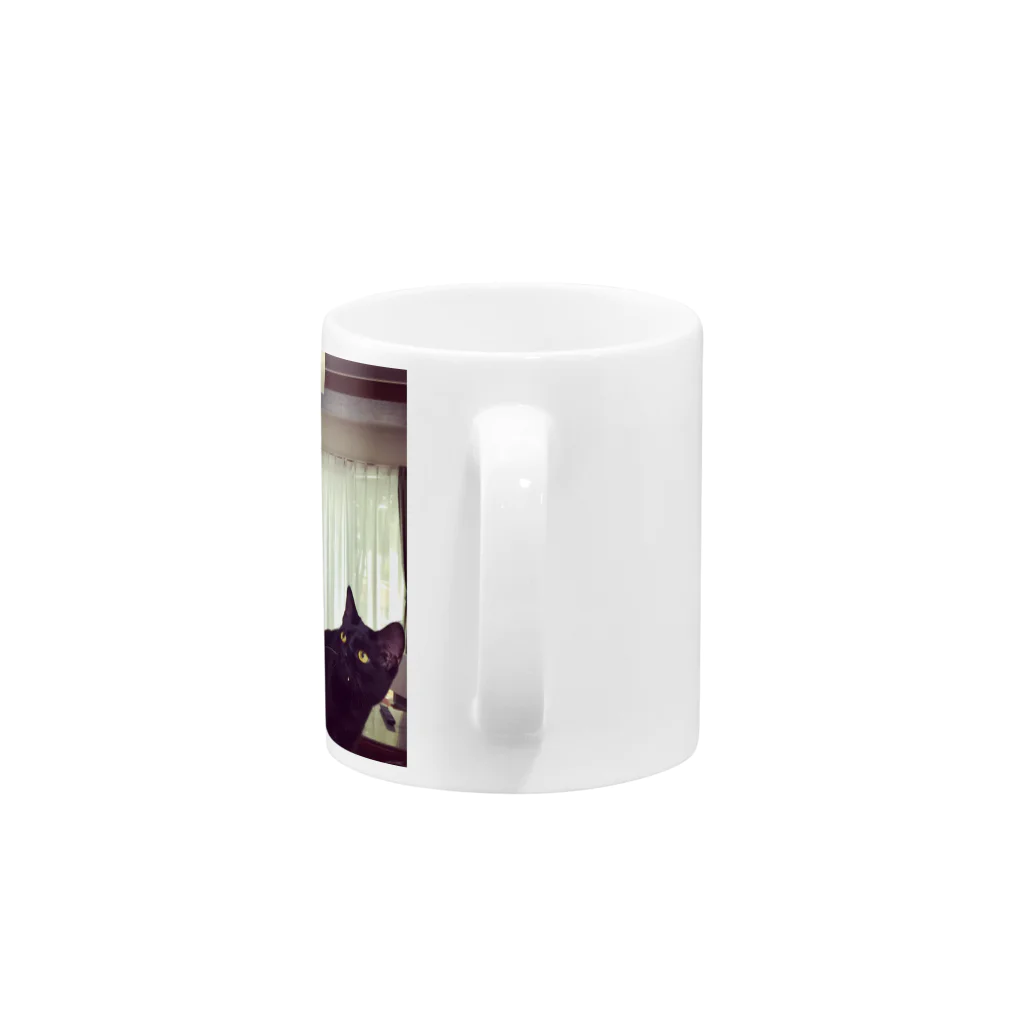 Forestini＆ねこのいたずら黒猫 Mug :handle