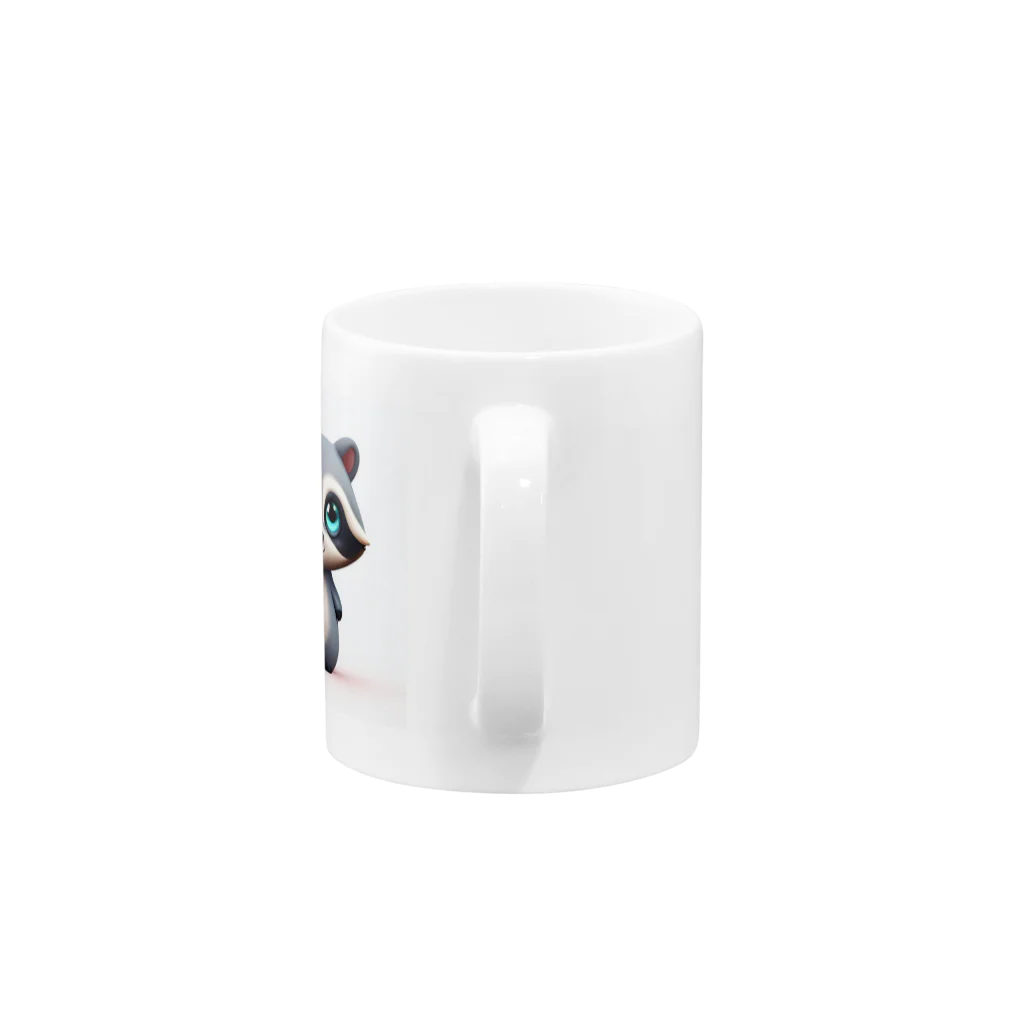 sweetsmailstudioの3Dイラストあらいぐま Mug :handle