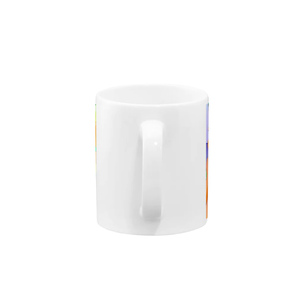 IORISM LAND 公式グッズショップのIORISM LAND 長方形 Mug :handle