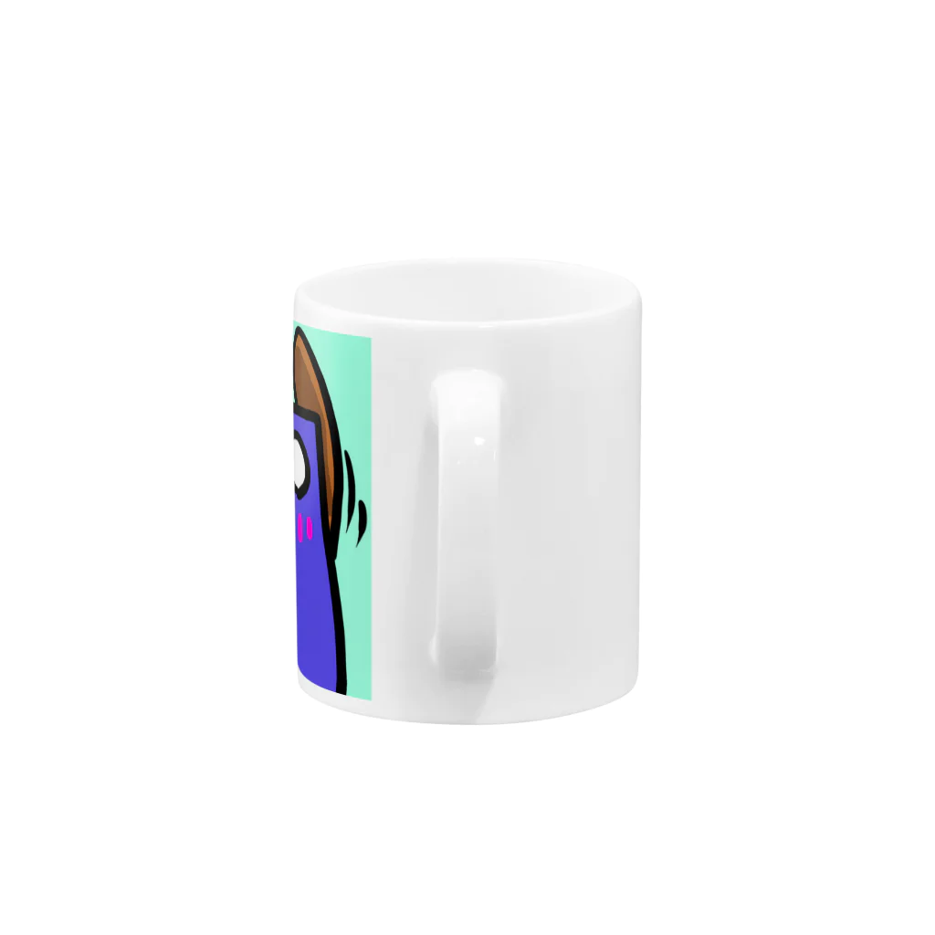 あつあげ君など置いてあるところのあつあげ君　ごきげん Mug :handle