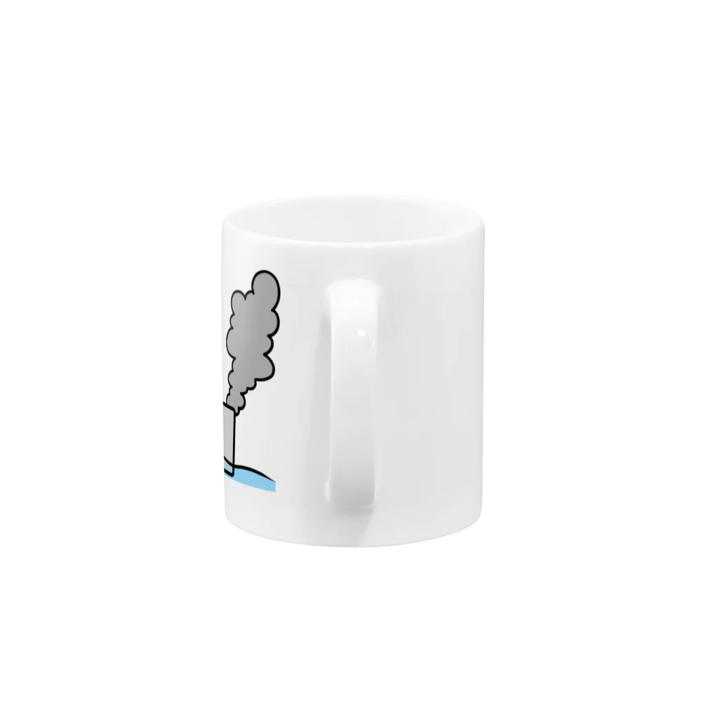 夜門堂シオンの会社員イルカ Mug :handle