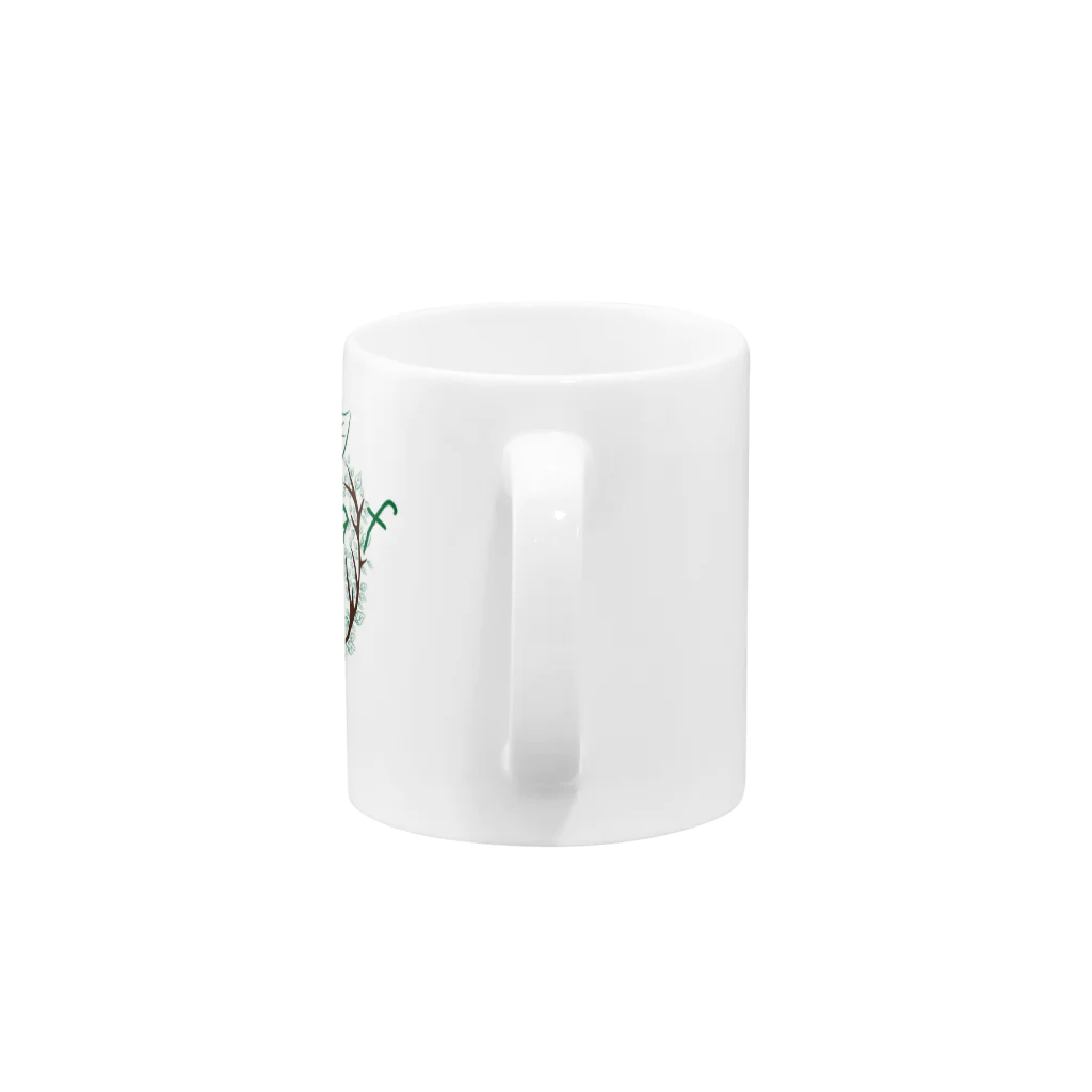 キャンプグッズ【tゑnt by leaf】の鹿leaf Mug :handle