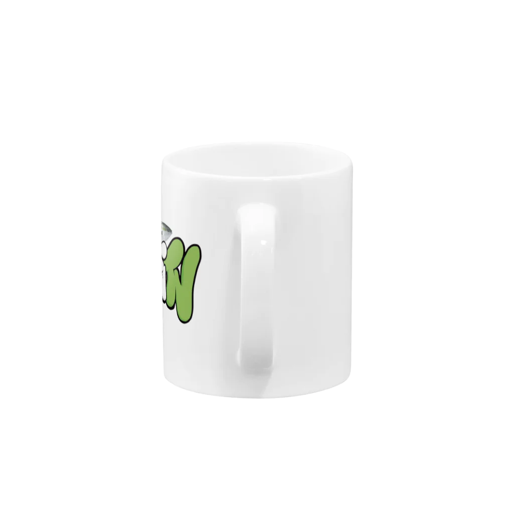 ブリブリTVのブリブリTV オリジナルロゴ入り Mug :handle