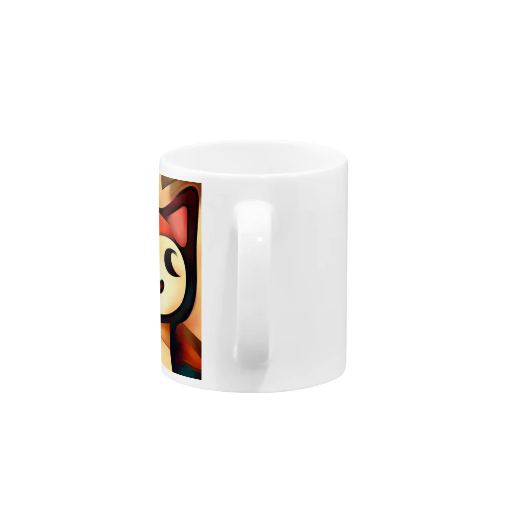 T2 Mysterious Painter's ShopのMysterious Cat Mug :handle