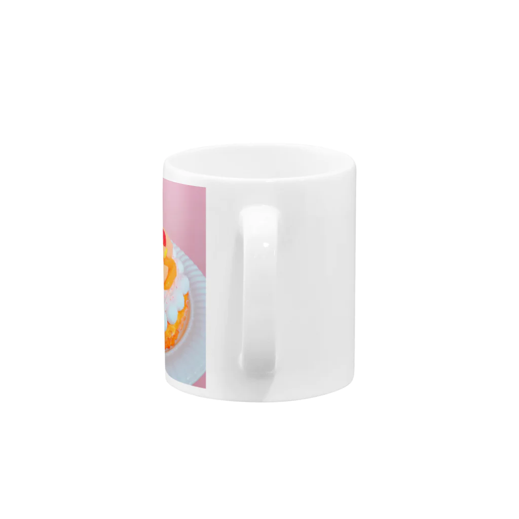 かわいい図鑑パティスリーのプリンセスフルーツタルト Mug :handle