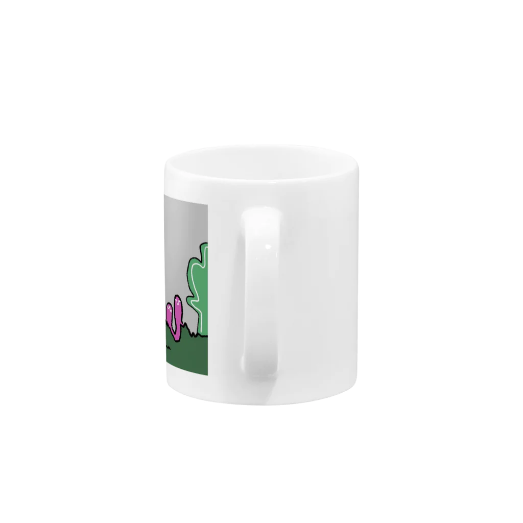 かんぱんの小さなドラゴン Mug :handle