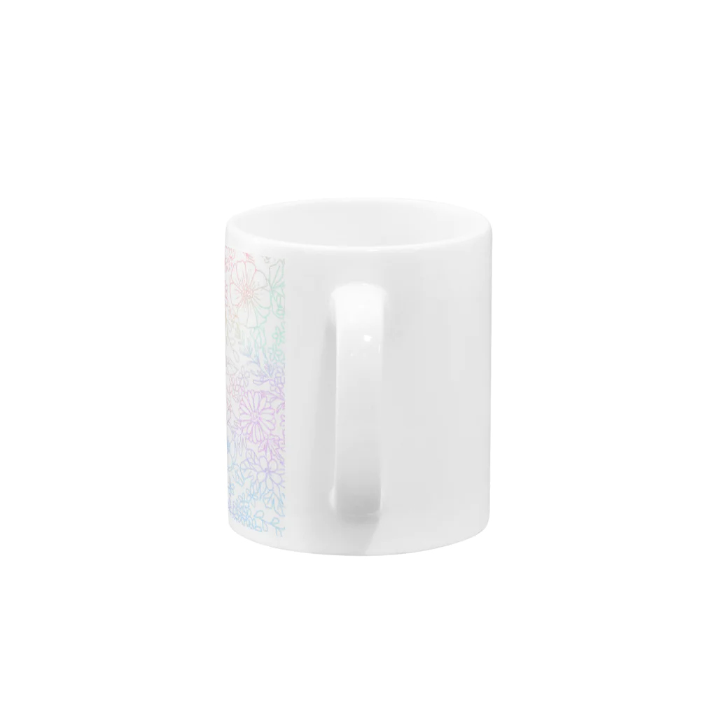 光のフラーレン33のお花 Mug :handle