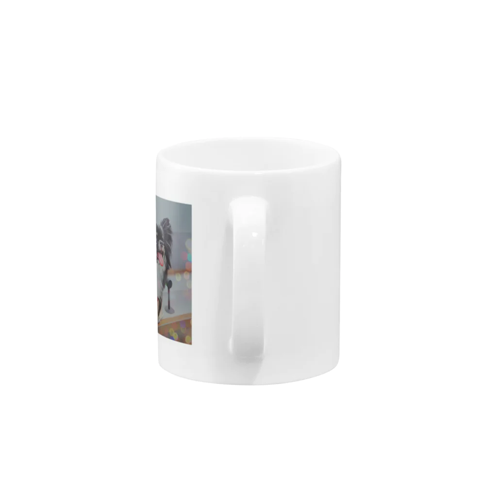 ピノぺろshopの笑ういぬには福きたる Mug :handle