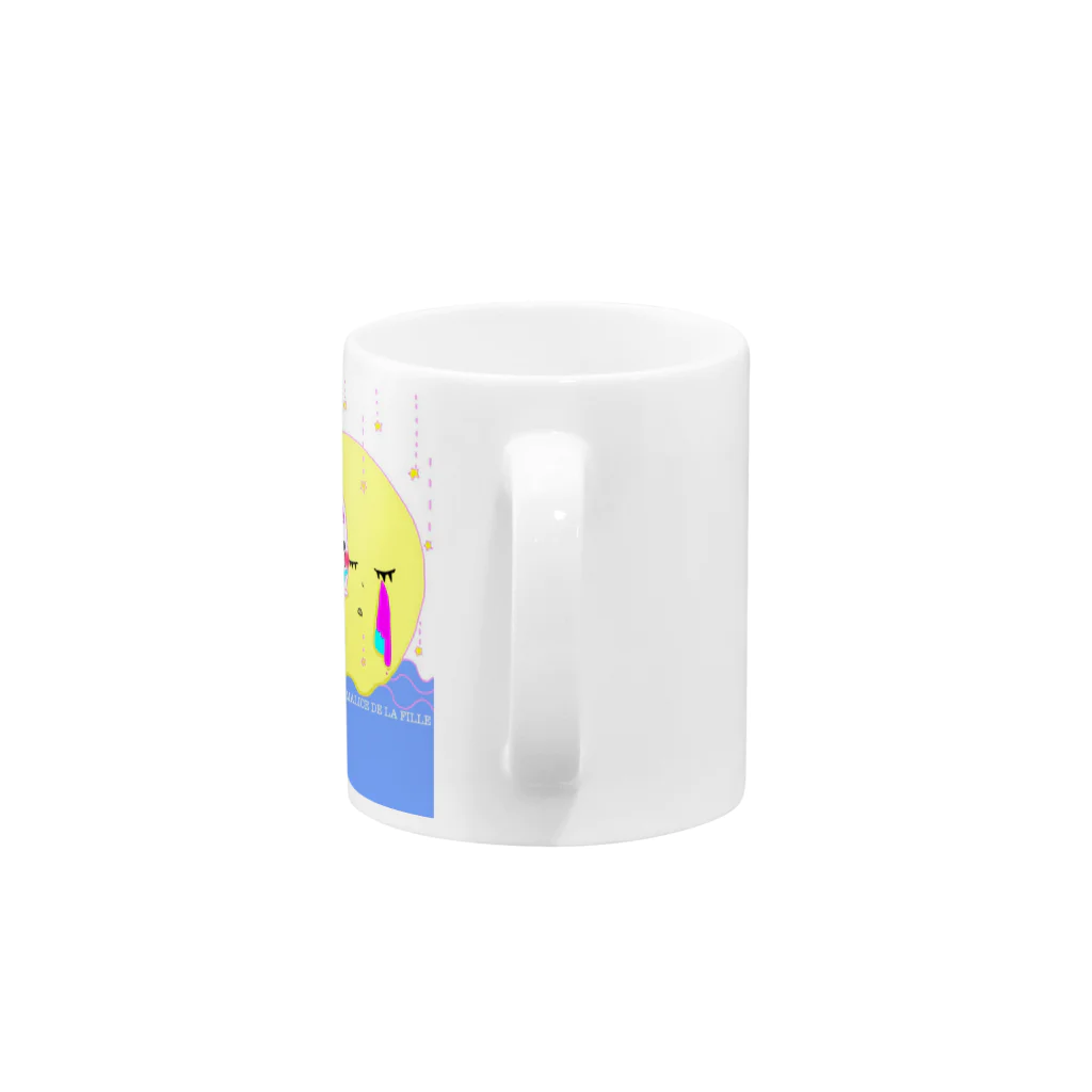 べいべーずの泣き虫うささん Mug :handle