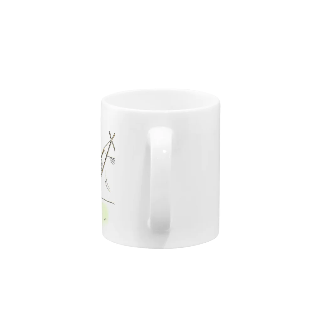 ぴょんのソロキャンプしたい Mug :handle