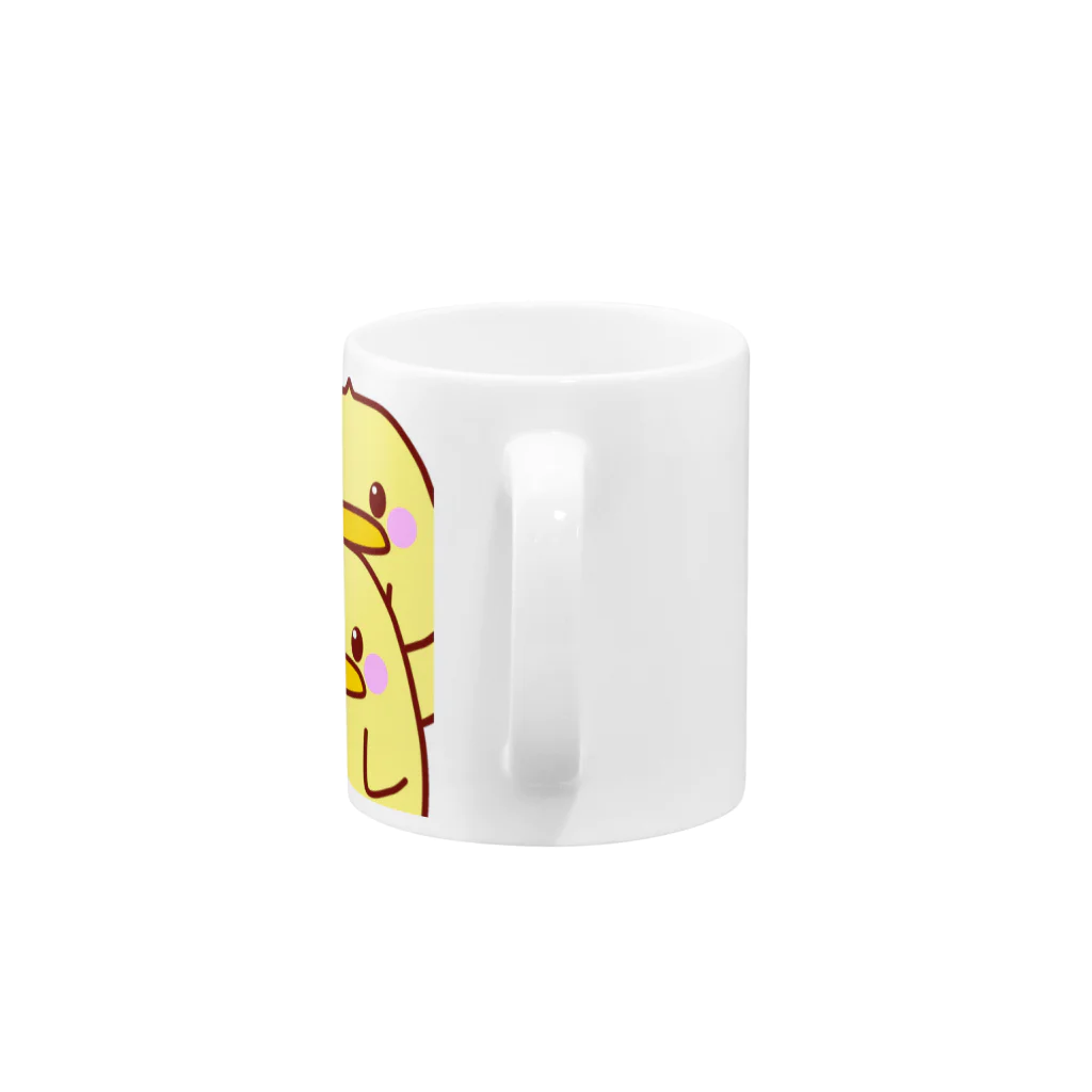 天十里SHOPのひよこがいっぱい Mug :handle