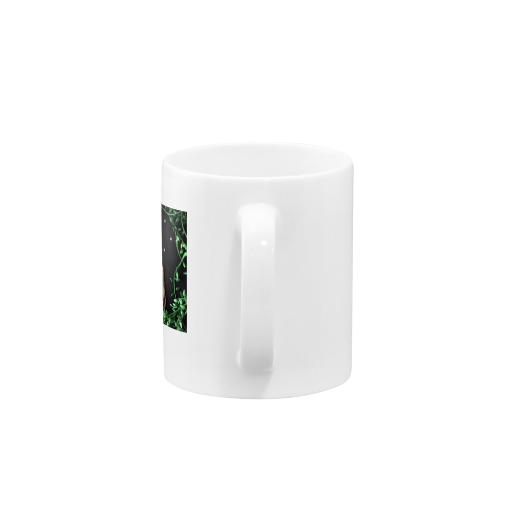 ムムリク舎の紙ブクロくんとゴミブクロちゃんのマグカップ Mug :handle
