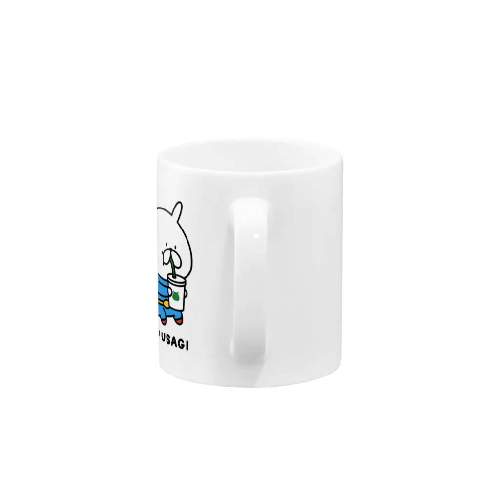 chococo_yuruusagiのスーパーヒーロー☆ゆるうさぎ　ひと休み Mug :handle