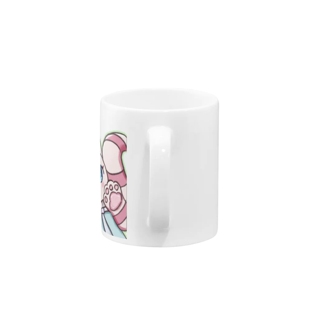 かしのねこのかしのねこ Mug :handle