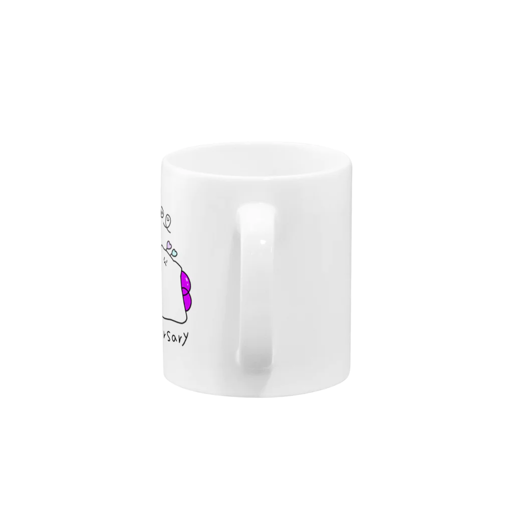 酩酊堂の酩酊堂ぴっとり4周年マグカップ Mug :handle