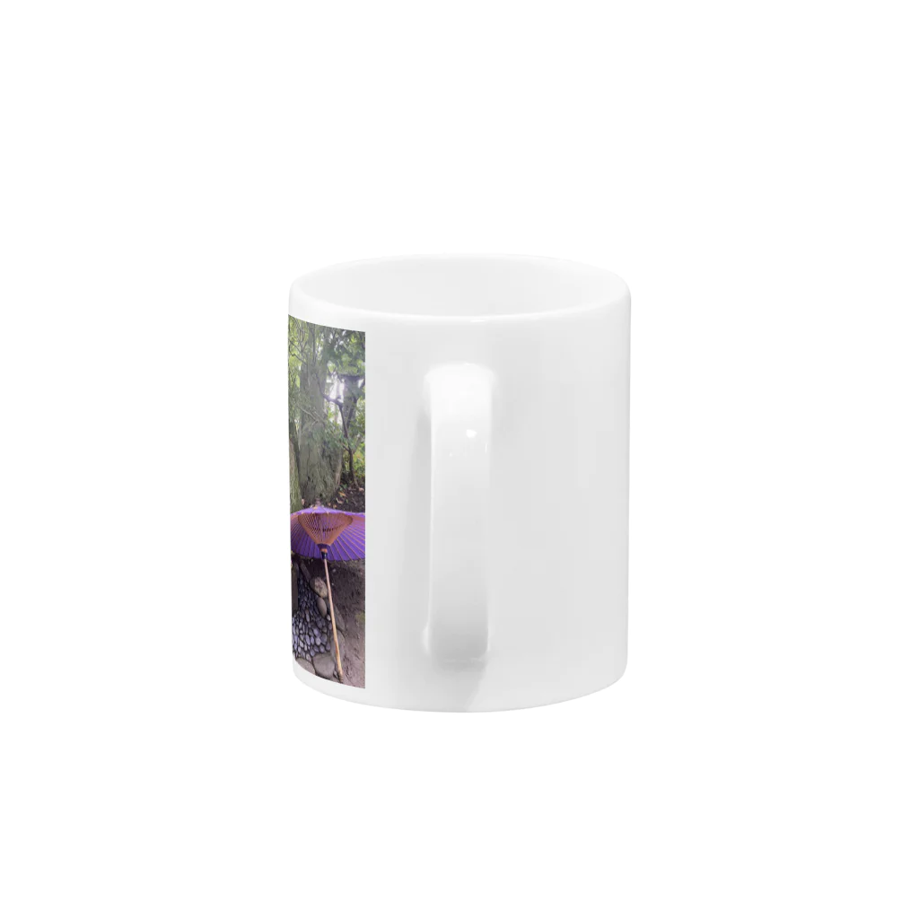 chan kumiの和風パワースポットshrine Mug :handle