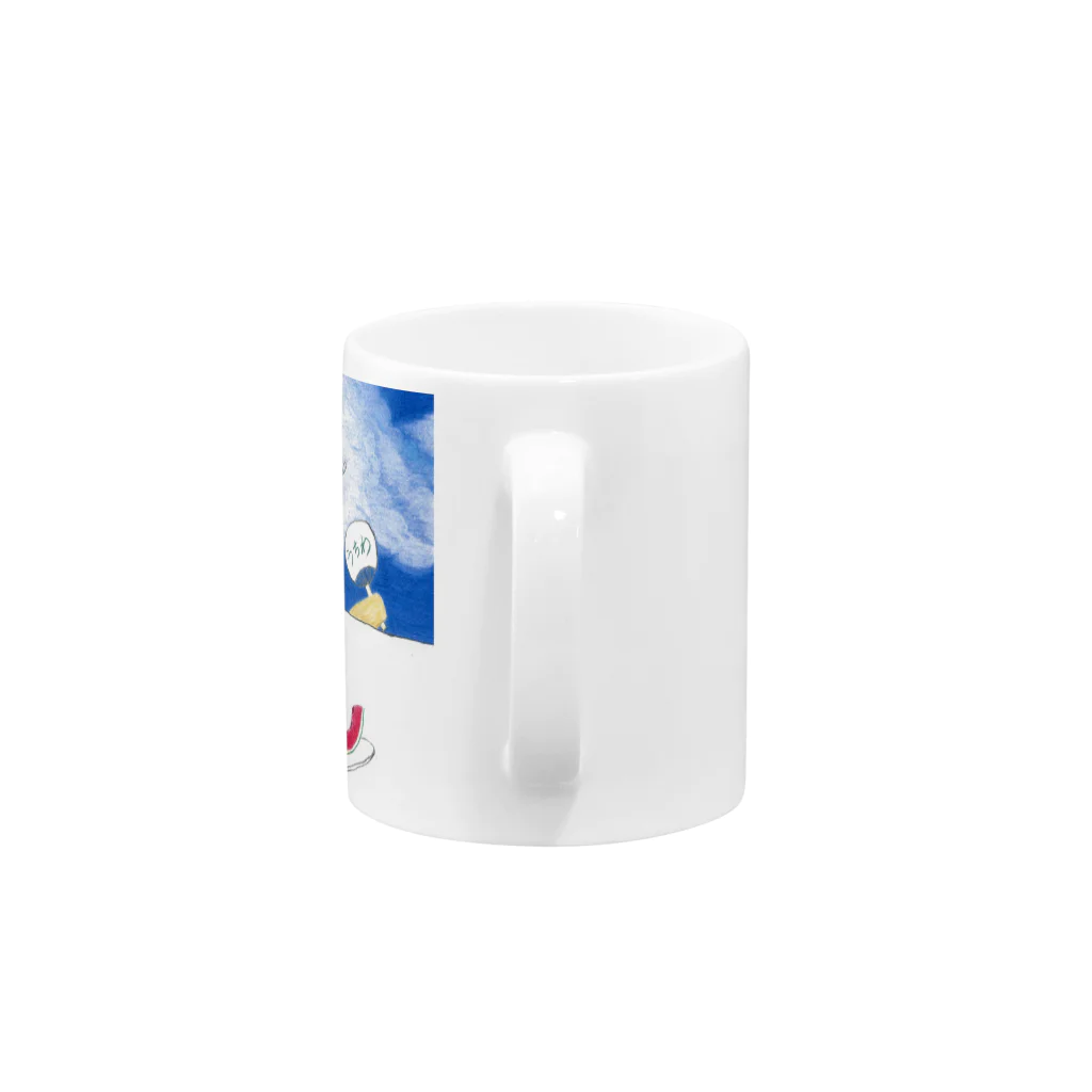 Aki Sekaiの世界のうさ太夏バテ2 Mug :handle