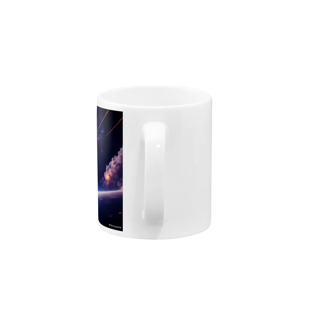 ChromastrAlのStellar Burst ー Dive into the Cosmos like Never Before! Mug :handle