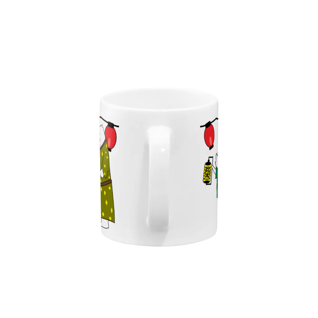 いっぷく処 てんてんの皆でお祭り楽しいな Mug :handle