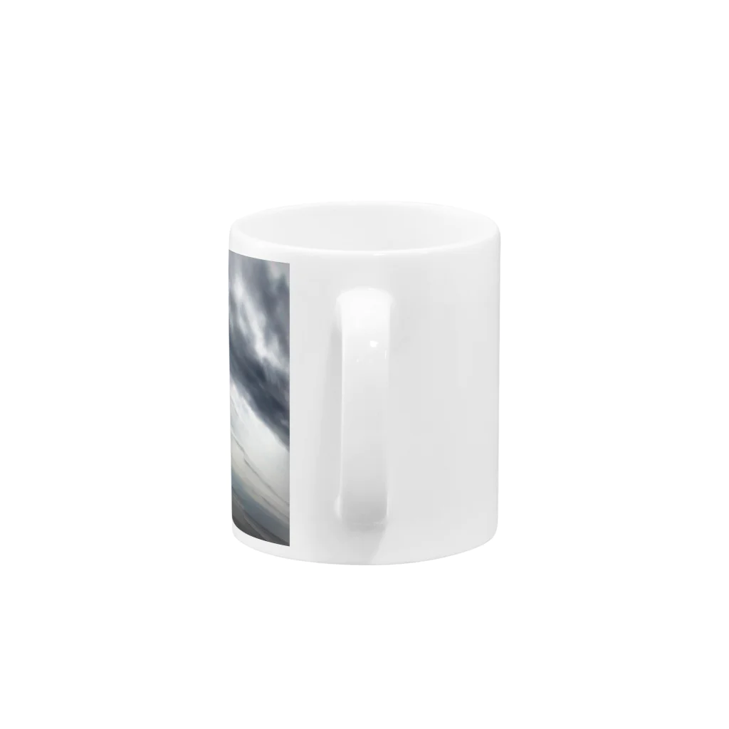 SHABBAT MOON のlandscape Mug :handle