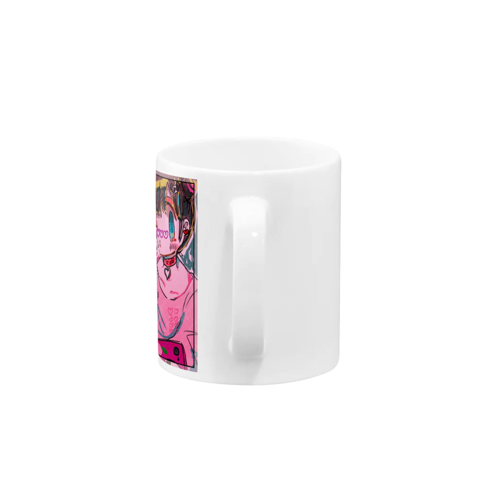 むみ麦の絶対絶交自撮女 Mug :handle