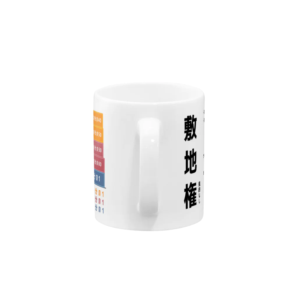 Land and House Investigatorの敷地権カップ Mug :handle