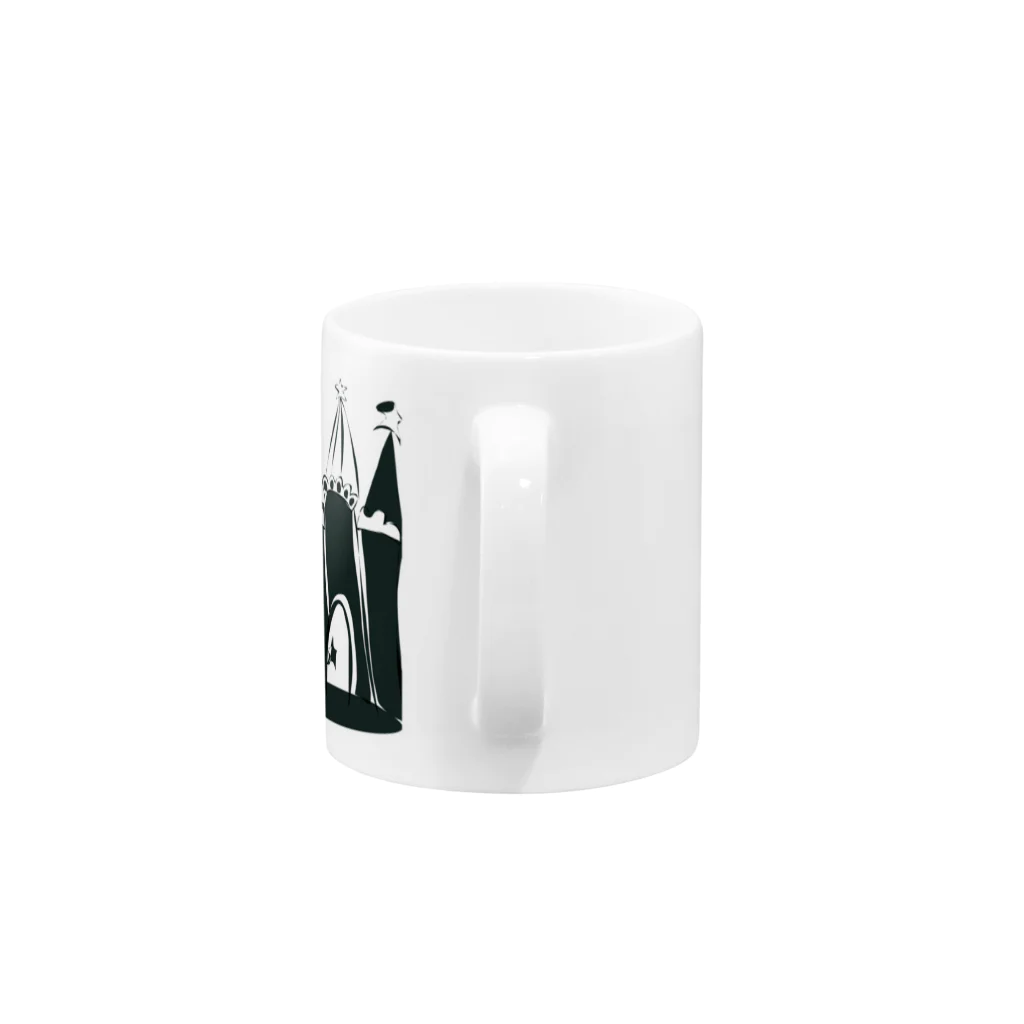 higashop.の緑のズボン Mug :handle