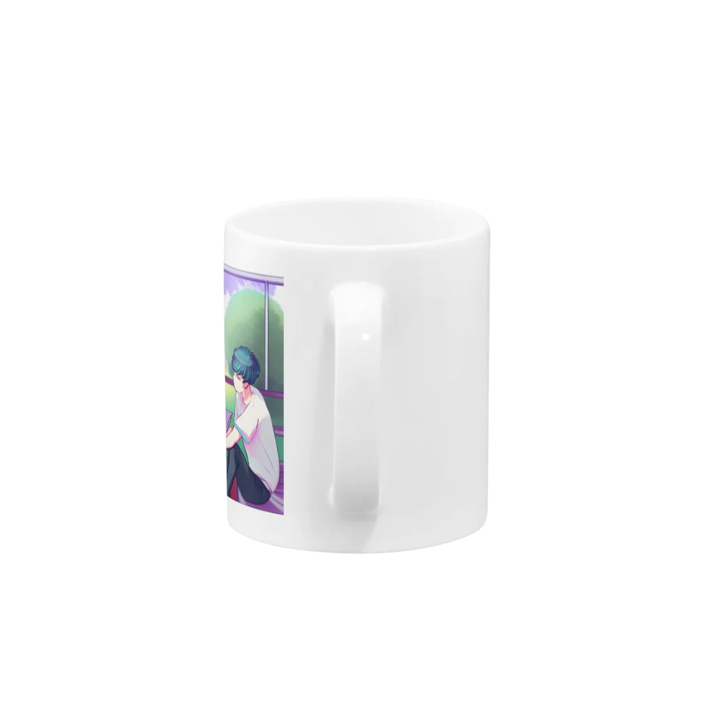 みやこのオリジナルショップのエモい大学生のカップル Mug :handle