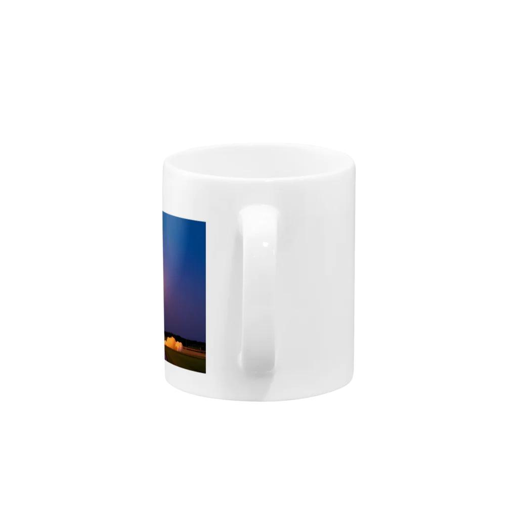 swanの夕焼けのロケット Mug :handle