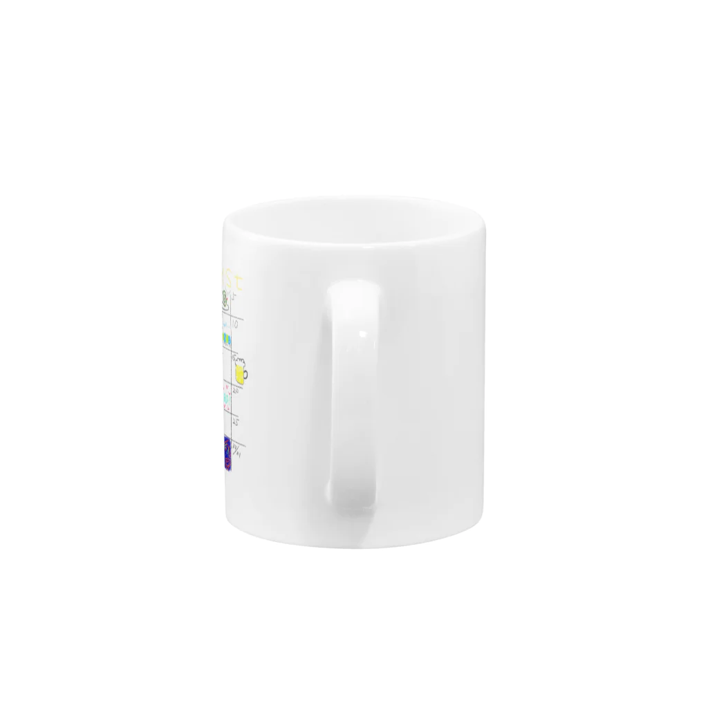 ココアミルクの他の人の8月 Mug :handle