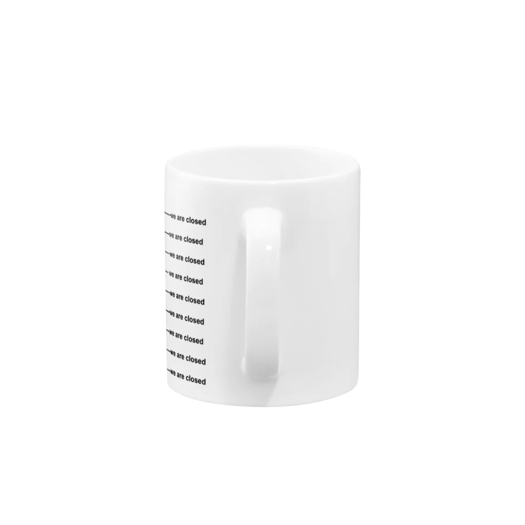 Donate the Taste by Yuui Vision のOpening Hours (Black & White) Mug :handle