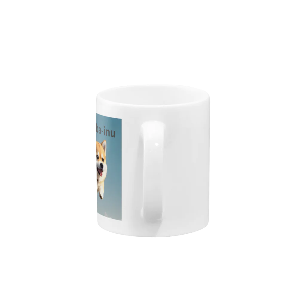 五右衛門商店のflying shibaｰinu Mug :handle