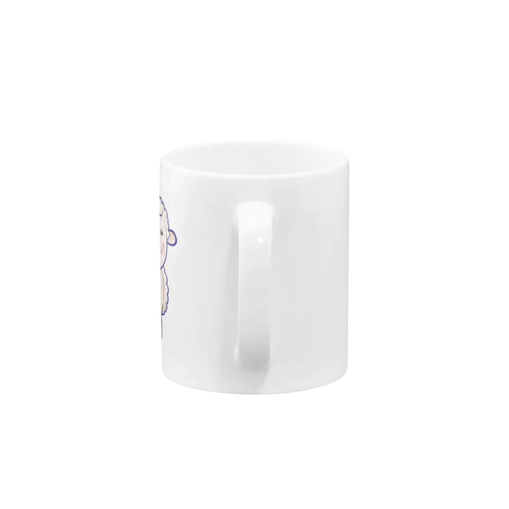 ニコニコマーケットの可愛い羊 Mug :handle