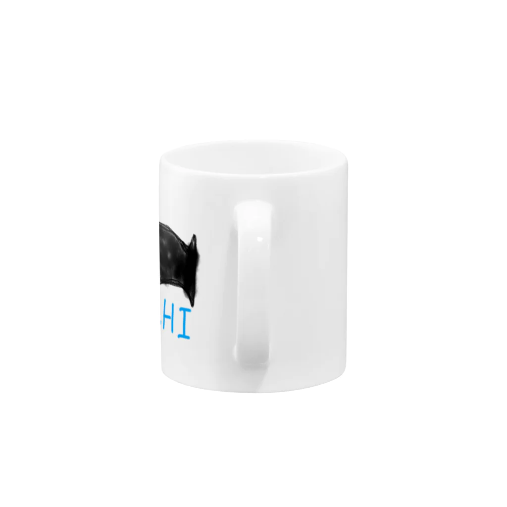 animaltennensuiの息子が描きそうなシリーズ:シャチ Mug :handle