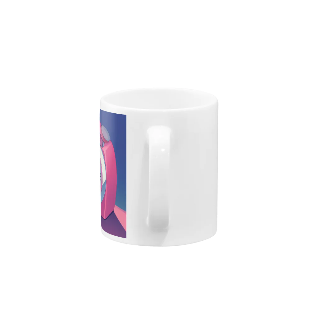 こてつくんAIのピンク置き時計 Mug :handle